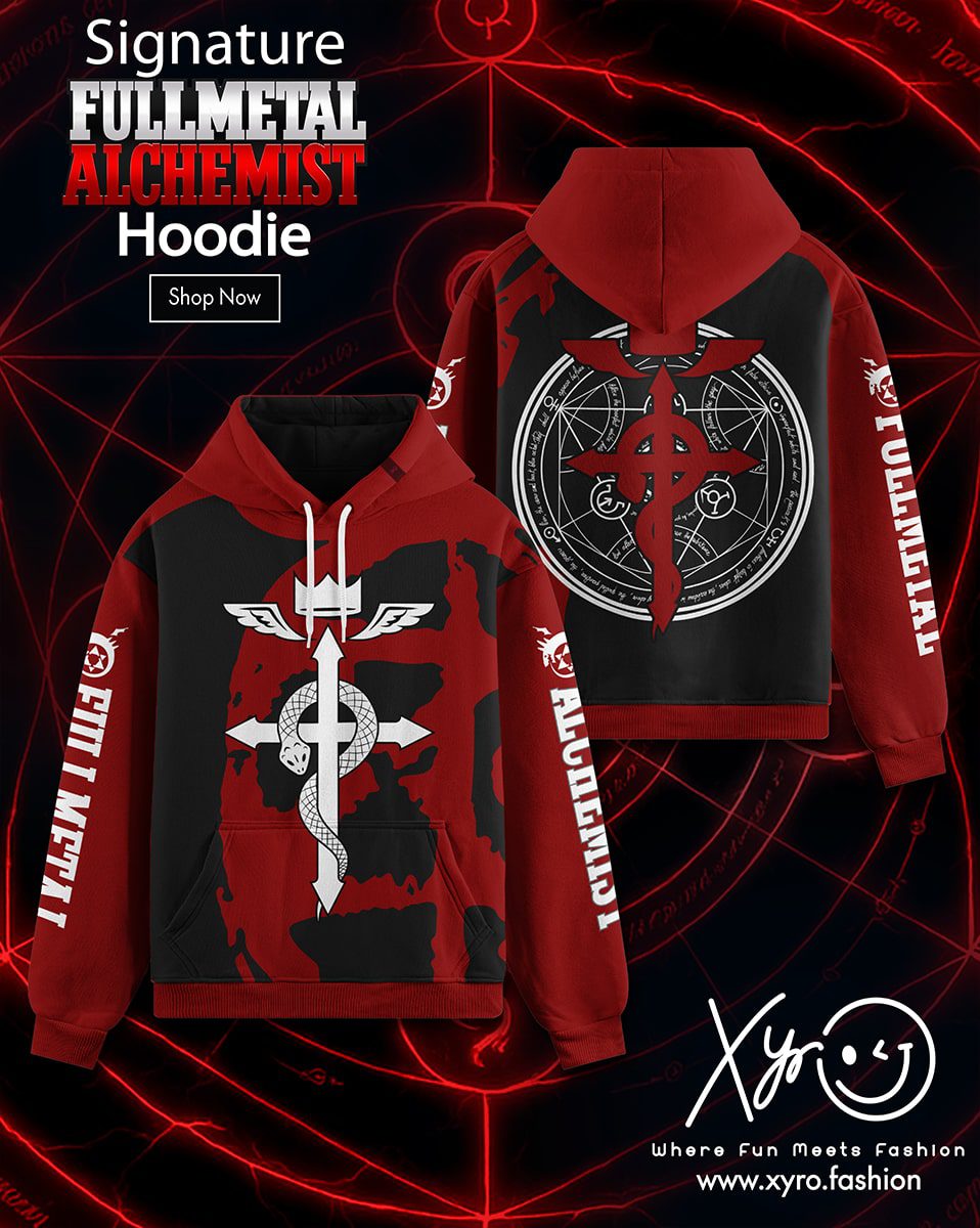 06-min Signature Fullmetal Alchemist Hoodie by XYRO - Image 1