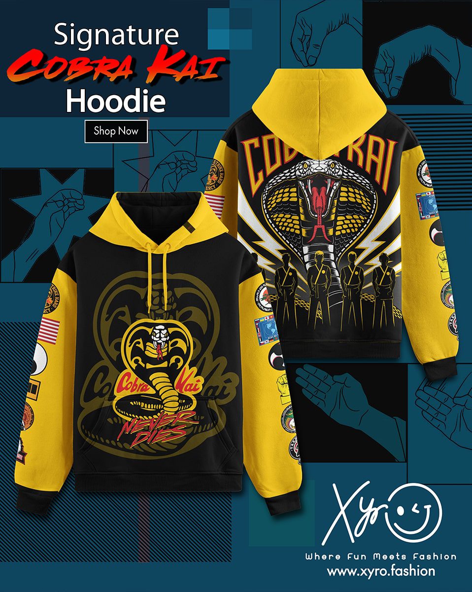 14-min Signature Cobra Kai Hoodie by XYRO - Image 1