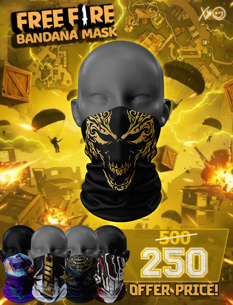Mask 02 Bandana Masks – Free Fire Edition - Image 1